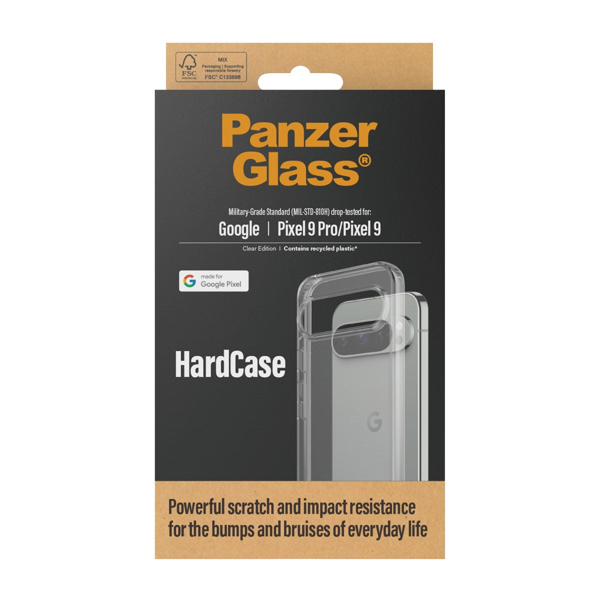 PanzerGlass® HardCase Transparent Google Pixel 9 Pro | 9
